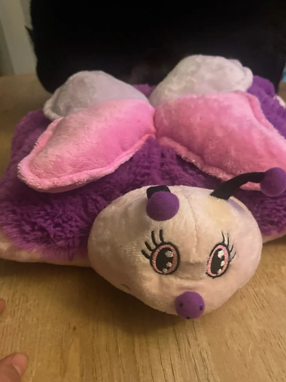 Pillow Pets Pee-Wees Fluttery Butterfly Soft Plush Toy Stuffed Pink 2011  11”